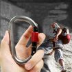 Xinda 25kN Climbing Carabiner Aluminum D-Shape Screw Gates Lock - 6