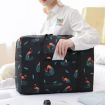 Waterproof Foldable Hand Luggage Bag - Navy Blue Flamingo - 7