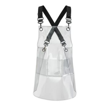 Silk Short Transparent TPU Apron - Black Webbing - 1