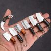 Mini Knife Keychain Portable Removal Express Pendant Accessory With Holster - 8