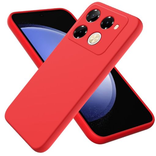 Infinix Note 40 Pro 5G/40 Pro+ 5G Red Silicone Phone Case - 1
