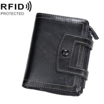 Baellerry D5112 RFID Anti-Theft Short Wallet Coin Purse - 1