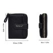 Baellerry N1915 Lychee Pattern Women Short Wallet (Black) - 3
