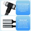 4 in 1 8 Pin/Type-C to Type-C Audio Adapter Cable - Silver - 7