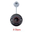 Marine 360 Degree Adjustable Fishing Rod Holder - Round Mount Base - 6