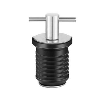 Stainless Steel Marine Motorboat Deck Cross Drain Plug Screw - 25mm - 1