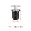 Stainless Steel Marine Motorboat Deck Cross Drain Plug Screw - 25mm - 2