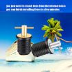 Stainless Steel Marine Motorboat Deck Cross Drain Plug Screw - 25mm - 4