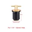 Marine Motorboat Deck Cross Drain Plug Screw, Copper 32mm - 2