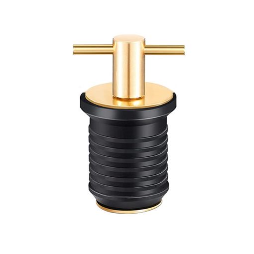 Marine Motorboat Deck Cross Drain Plug Screw - Copper 25mm - 1