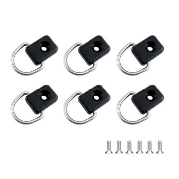 6pcs Fishing Kayak Backrest Elastic Rope Square D-ring Buckle - 1