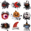 Halloween Hair Clips Kids Party Dress Up Jewelry, Red Devil Horns - 4