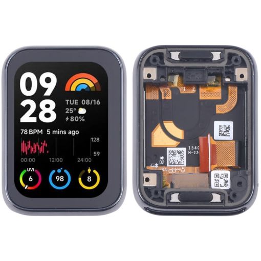 Xiaomi Mi Band 8 Pro LCD Screen Digitizer Assembly with Frame - Black - 1
