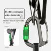 XINDA HH-9767 Climbing Rappelling Friction Lock Descender (Gray+Green) - 5