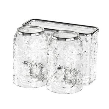 Bathroom Toothbrush Organizer Double Cup Storage Rack - 1