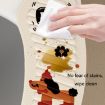 Adhesive Waterproof Toilet Mat - Cheese Puppy (1 Pair) - 5