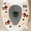 Adhesive Waterproof Toilet Mat - Cheese Puppy (1 Pair) - 6