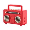 BT21 Retro USB Flash Drive FM Radio Wireless Bluetooth Speaker Red - 1