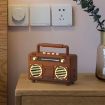 BT21 Retro USB Flash Drive FM Radio Wireless Bluetooth Speaker Red - 7