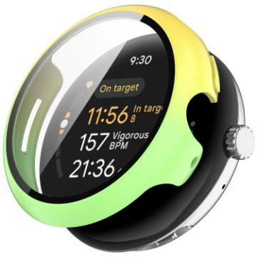 Google Pixel Watch 3 45mm Protective Case Yellow Green - 1