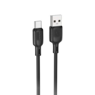 BOROFONE BX113 3A USB to USB-C/Type-C Charging Cable, 1m (Black) - 1