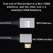 Mini HDTV to HDTV Right Angle Head HD Video Data Adapter Cable - 2