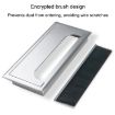 ABS Table Rectangle Wire Hole Cover Outlet Port With Brush PC Desk Cable Organizer - 7