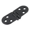 Black Zinc Alloy Cabinet Door Folding Hinge - Half Round Table Flip Hinge - 1