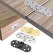 Thickened Zinc Alloy Half Round Table Flip Hinge - Silver - 2