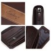 Baellerry D5111 Retro Multi-card Slot Zipper Short Wallet (Coffee) - 6