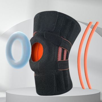 Meniscus Protection Knee Pads - Black Orange - 1