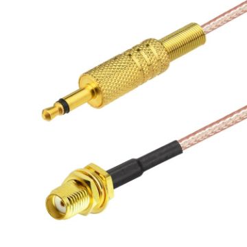 30cm SMA Female to 3.5mm Male RG316 Coax RF Cable - 1