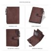 Baellerry D5113 RFID Anti-theft Short Wallet (Dark Brown) - 2