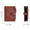 Baellerry D5113 RFID Anti-theft Short Wallet (Dark Brown) - 4