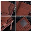 Baellerry D5113 RFID Anti-theft Short Wallet (Dark Brown) - 6