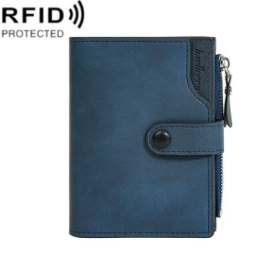 Baellerry D5113 RFID Anti-theft Short Wallet Coin Purse Blue - 1