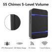 Waterproof Wireless Doorbell Set - 2 Receivers & Transmitters - US Plug - 3