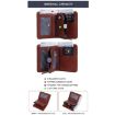 Baellerry DR113 RFID Anti-Theft Short Wallet (Dark Brown) - 6