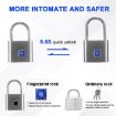 Locstar C85 Smart Fingerprint Rechargeable Padlock - Matte Black - 3