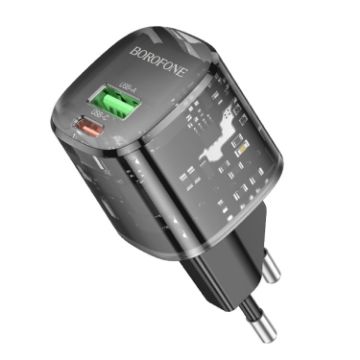 BOROFONE BN17 PD20W USB-C Charger EU Plug Black - 1