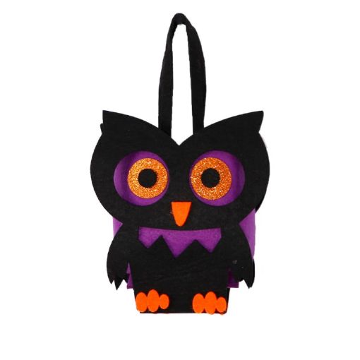 Halloween Owl Felt Candy Bag Handbag - 1