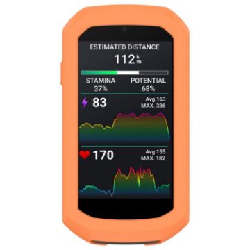 Garmin Edge 1050 Half Pack Silicone Protective Case (Orange) - 1
