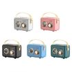 Mini Retro Card USB Flash Drive FM Radio Wireless Bluetooth Speaker Green - 2