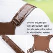 Cwatcun H90 Dual Camera Leather Strap - Brown - 7