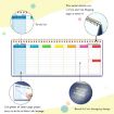 Undated Metal Coil Weekly Planner - 60 Sheets - Black - 6