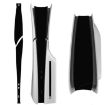 PS5 Slim Console Middle Sticker - Carbon Fiber Dark Blue - 3