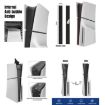 PS5 Slim Console Middle Sticker - Carbon Fiber Dark Blue - 4