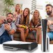 PS5 Slim Console Middle Sticker - Carbon Fiber Dark Blue - 5