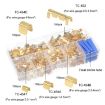 Gold Brass Quick Crimping Buckle U-Shaped Terminal Set - 500pcs/Box - 3