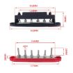 M6 RV Yacht High Current 6-column 250A Base Busbar Black - 3